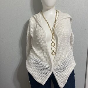 Gap Knit  Sweater Winter White with Hood